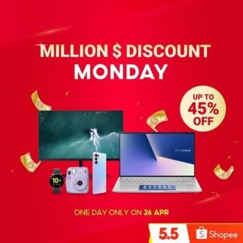 Shopee-Million-Discount-Monday-Promotion-350x350 26 Apr 2021: Shopee Million $ Discount Monday Promotion