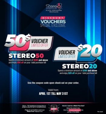 Stereo-Exclusive-Voucher-Promotion-350x375 16 Apr-31 May 2021: Stereo Exclusive Voucher Promotion