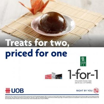 Sushi-Tei-1-For-1-Chocolate-Dome-Cake-Promotion-with-UOB-Cards-350x350 8 Apr 2021: Sushi Tei  1-For-1 Chocolate Dome Cake Promotion with UOB Cards