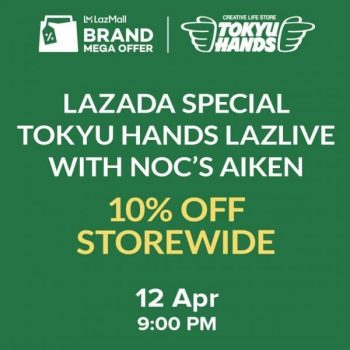 Tokyu-Hands-Storewide-Promotion-350x350 10-15 Apr 2021: Tokyu Hands Storewide Promotion on Lazada