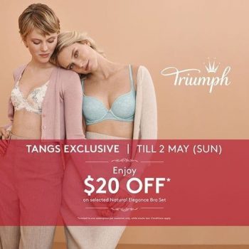 Triumph-Natural-Elegance-Bra-Set-Promotion-at-TANGS-350x350 29 Apr-2  May 2021: Triumph Natural Elegance Bra Set Promotion at TANGS