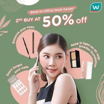 Watsons-2nd-Buy-At-50-Off-Promotion-350x350 3-21 Apr 2021: Watsons 2nd Buy At 50% Off Promotion