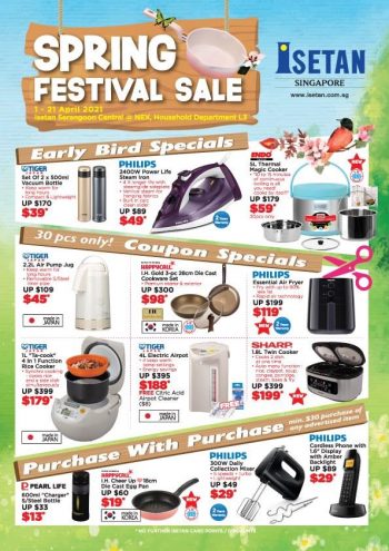 setan-Serangoon-Home-Appliances-Spring-Festival-Sale-350x495 1-21 Apr 2021: Isetan Serangoon Home Appliances Spring Festival Sale