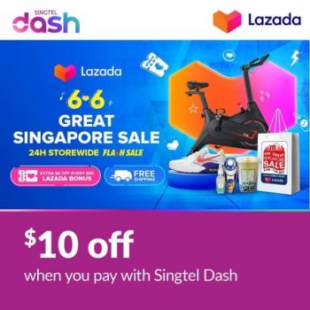28-May-6-June-2021-Singtel-Dash-6.6-Great-Singapore-Sale-350x350 28 May-6 June 2021: Lazada 6.6 Great Singapore Sale with Singtel Dash