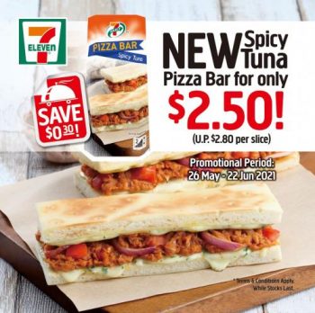 7-Eleven-Spicy-Tuna-Pizza-Bar-@-2.50-Promotion-350x348 26 May-22 Jun 2021: 7-Eleven Spicy Tuna Pizza Bar @ $2.50 Promotion