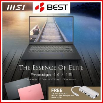 BEST-Denki-Free-MSI-9-in-1-Type-C-Multi-Port-Hub-Promotion-350x350 14-15 May 2021: BEST Denki Free MSI 9 in 1 Type C Multi-Port Hub Promotion