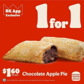 Burger-King-1-For-1-Promotion-350x350 4-15 May 2021: Burger King 1 For 1 Promotion