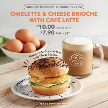 Coffee-Bean-Omelette-Cheese-Brioche-with-Cafe-Latte-Promotion--350x350 10 May 2021 Onward: Coffee Bean Omelette & Cheese Brioche with Cafe Latte Promotion