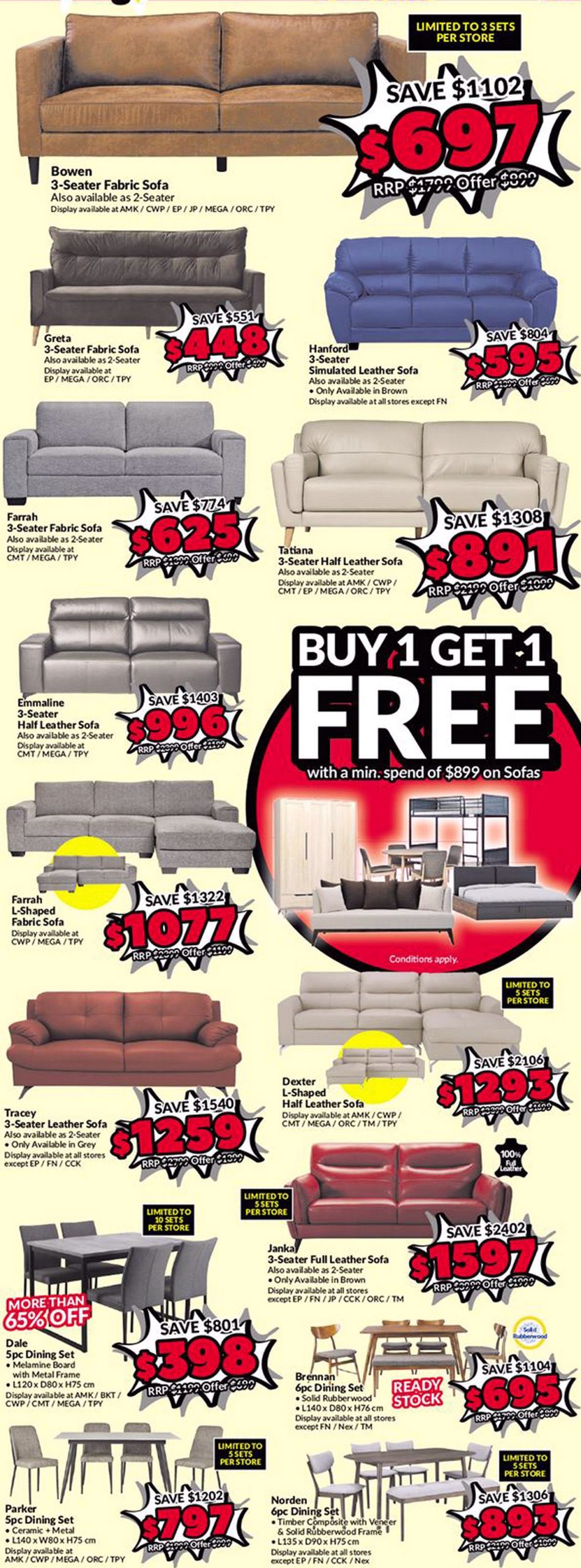 Courts-Furniture-Clearance-Warehouse-Sale-Sofa-Dining-Table-Sets-Chairs-2021-Singapore-scaled 13-17 May 2021: COURTS Massive Furniture & TV Clearance Sale! Up to 65% OFF & Buy 1 Free 1 Deals!