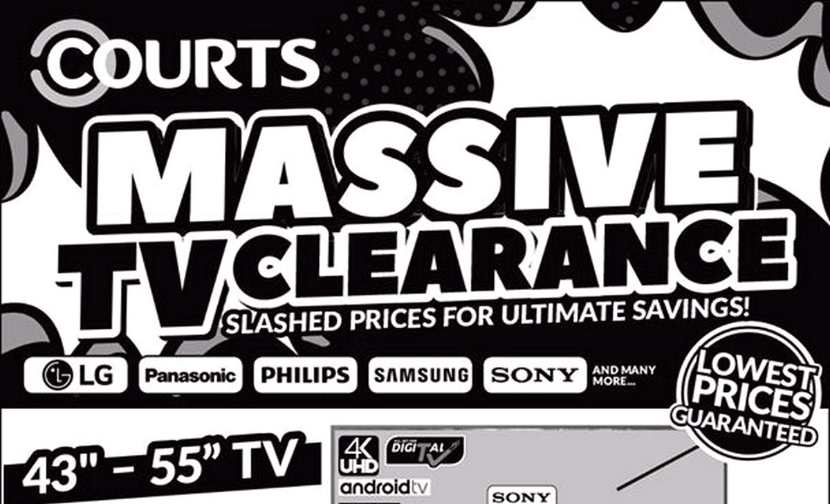 Courts-Massaive-Smart-TV-Clearance-Warehouse-Sale-Singapore-2021-Television 13-17 May 2021: COURTS Massive Furniture & TV Clearance Sale! Up to 65% OFF & Buy 1 Free 1 Deals!