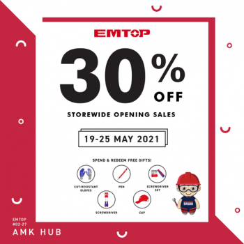 EMTOP-Storewide-Opening-Sale-at-AMK-Hub--350x350 19-25 May 2021: EMTOP Storewide Opening Sale at AMK Hub
