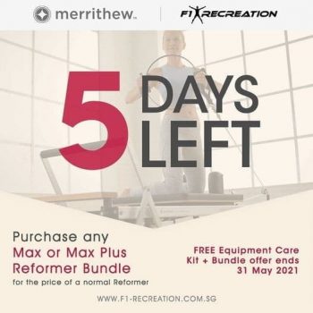 F1-Recreation-5-Day-Left-Promotion-350x350 27 May 2021 Onward: Merrithew 5 Day Left Promotion at F1 Recreation