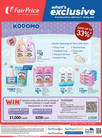 FairPrice-Kodomo-Promotion--350x473 7-20 May 2021: FairPrice Kodomo Promotion