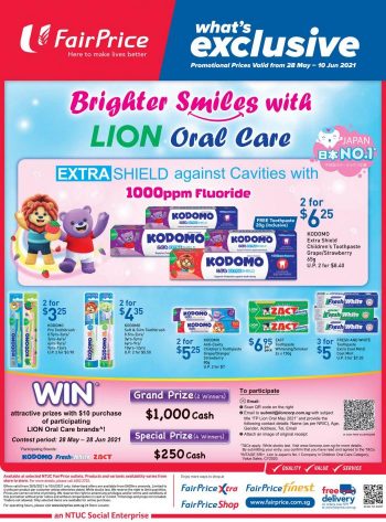 FairPrice-Lion-Oral-Care-Promotion-350x473 28 May-10 June 2021: FairPrice Lion Oral Care Promotion