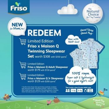 Friso-Limited-Edition-Promotion-350x350 1 Apr-31 May 2021: Friso and Maison Q Sleepwear Promotion