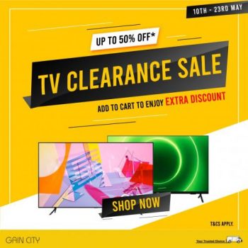 Gain-City-TV-Clearance-Sale-350x350 10-23 May 2021: Gain City TV Clearance Sale