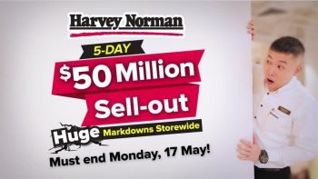 Harvey-Norman-50-Million-Sell-out-Sale-350x197 14-17 May 2021: Harvey Norman $50 Million Sell-out Sale