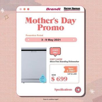 Harvey-Norman-Mothers-Day-Promotion-350x350 3-9 May 2021: Brandt Mother's Day Promotion at Harvey Norman