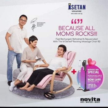 Isetan-M-Series-Rocking-Massage-Chair-B2-Promotion-350x350 1 May 2021 Onward: Novita M Series Rocking Massage Chair B2 Promotion at Isetan