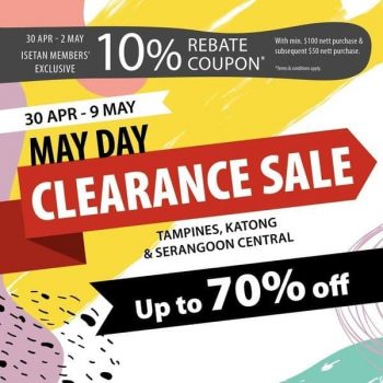 Isetan-May-Day-Clearance-Sale--350x350 30 Apr-9 May 2021: Isetan May Day Clearance Sale