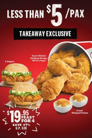 KFC-Feast-for-4-@-19.95-Promotion--350x527 24 May 2021 Onward: KFC Feast for 4 @ $19.95 Promotion