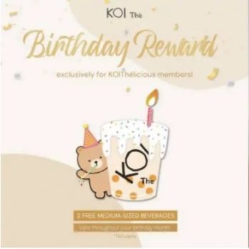 KOI-The-Birthday-Reward-Promo-350x350 5 May 2021 Onward: KOI Thé Birthday Reward Promo