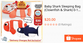 KidsFullstop-Pte-Ltd-Baby-Shark-Sleeping-Bag-Promotion-350x184 25 May 2021 Onward: KidsFullstop Baby Shark Sleeping Bag Promotion on Shopee