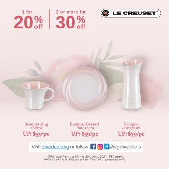 Le-Creuset-30-off-Promotion-350x350 1 May-30 Jun 2021: Le Creuset 30% off Promotion