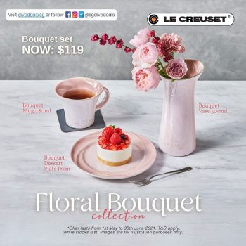 Le-Creuset-Bouquet-Set-Promotion-350x350 1 May-30 Jun 2021: Le Creuset Bouquet Set Promotion