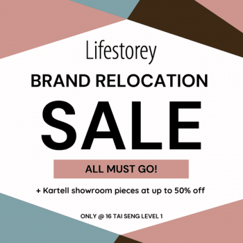 Lifestorey-Brand-Relocation-Sale-350x350 22 May 2021 Onward: Lifestorey Brand Relocation Sale at Tai Seng