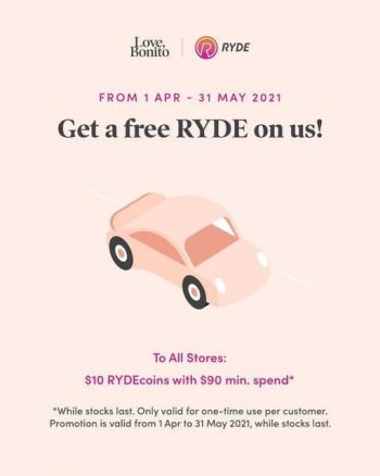 Love-Bonito-Free-Ryde-Promotion-350x438 1 Apr-31 May 2021: Love, Bonito Free Ryde  Promotion