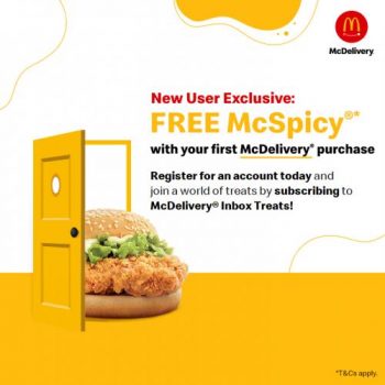 McDonalds-McDelivery-New-User-FREE-McSpicy-Promotion-350x350 6 May 2021 Onward: McDonald's McDelivery New User FREE McSpicy Promotion
