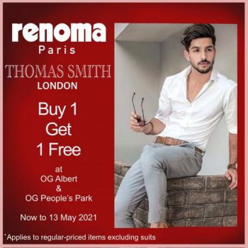 OG-Renoma-Thomas-Smith-Buy-1-Get-1-FREE-Sale--350x350 4-13 May 2021: OG Renoma & Thomas Smith Buy 1 Get 1 FREE Sale