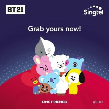 SINGTEL-Free-Bt21-Pouch-Promotion-350x350 3-31 May 2021: SINGTEL Free Bt21 Pouch Promotion