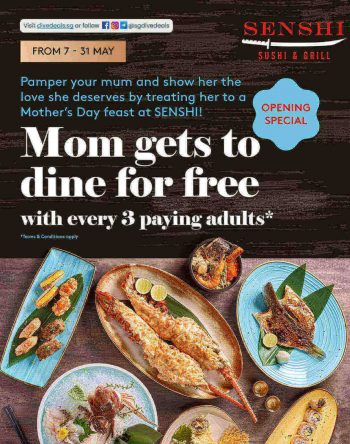 Senshi-Sushi-Grill-Mothers-Day-Promotion-350x444 7-31 May 2021: Senshi Sushi & Grill Mother's Day Promotion