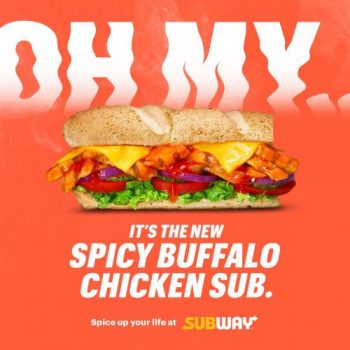 Subway-Spicy-Buffalo-Chicken-Sub-Promotioon-350x350 20 May 2021 Onward: Subway Spicy Buffalo Chicken Sub  Promotion