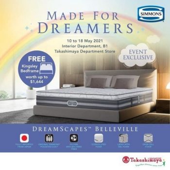 Takashimaya-Event-Exclusive-Promotion-350x350 12-18 May 2021: Simmons Dreamscapes Belleville Mattress Event Exclusive Promotion at Takashimaya