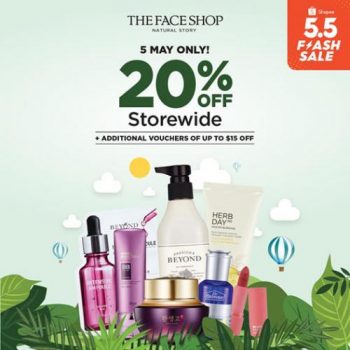 The-Face-Shop-5.5-Sale-350x350 5 May 2021: The Face Shop ONLINE EXCLUSIVE Shopee 5.5 Flash Sale