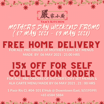 Yams-Kitchen-Mothers-Day-Weekend-Promotion-350x350 7-9 May 2021: Yam's Kitchen  Mother's Day Weekend Promotion