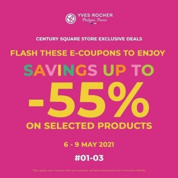 Yves-Rocher-Mothers-Day-Weekend-Sale--350x350 6-9 May 2021: Yves Rocher Mother’s Day Weekend Sale at Century Square
