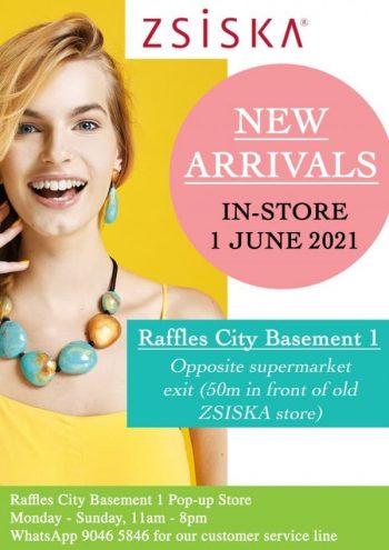 ZSISKA-New-Arrival-Sale-350x495 1 Jun 2021: ZSISKA New Arrival Sale at Raffles City