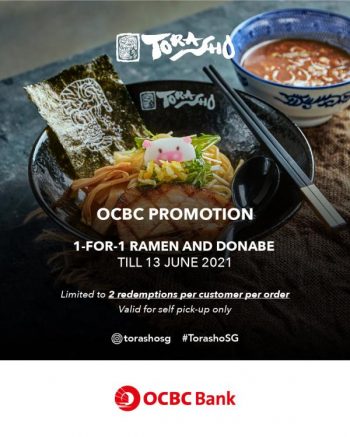 9-13-Jun-2021-Torasho-Ramen-Bar-OCBC-1-For-1-Promotion-350x437 9-13 Jun 2021: Torasho Ramen Bar 1-For-1 Promotion with OCBC