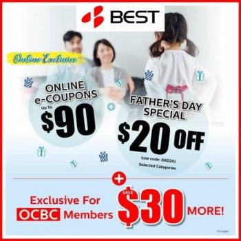 BEST-Denki-Online-Exclusive-Promotion-350x350 18 Jun 2021 Onward: BEST Denki Fathers Day Special Online Exclusive Promotion with OCBC