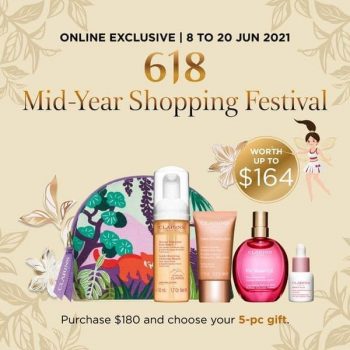 CLARINS-618-Mid-Year-Shopping-Festival-Promotion-350x350 11 Jun 2021 Onward: CLARINS 618  Mid-Year Shopping Festival Promotion