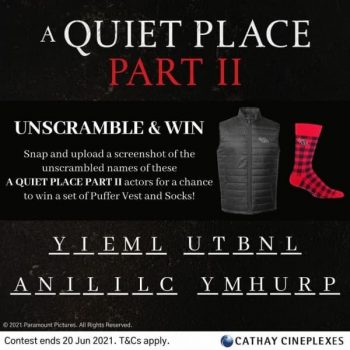Cathay-Cineplexes-A-QUIET-PLACE-PART-II-Giveaways-350x350 11-20 Jun 2021: Cathay Cineplexes A QUIET PLACE PART II  Giveaways