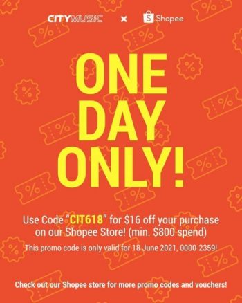 City-Music-One-Day-Only-Promotion-on-Shopee-350x438 18 Jun 2021: City Music One Day Only Promotion on Shopee