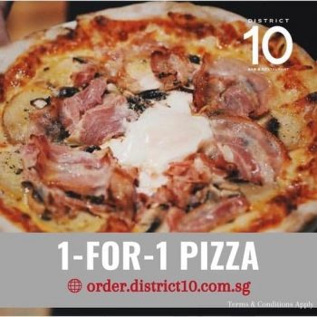 District-10-Bar-Restaurant-1-for-1-Pizza-Pasta-Promotion-350x350 4-13 Jun 2021: District 10 Bar & Restaurant 1-for-1 Pizza & Pasta Promotion
