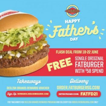 Fatburger-Fathers-Day-FREE-Single-Original-Promotion--350x350 18-22 Jun 2021: Fatburger Father's Day FREE Single Original Promotion