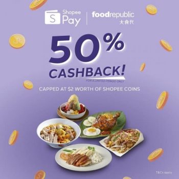 Food-Republic-Cashback-Promotion-350x350 22 Jun 2021 Onward: Food Republic Cashback Promotion with ShopeePay