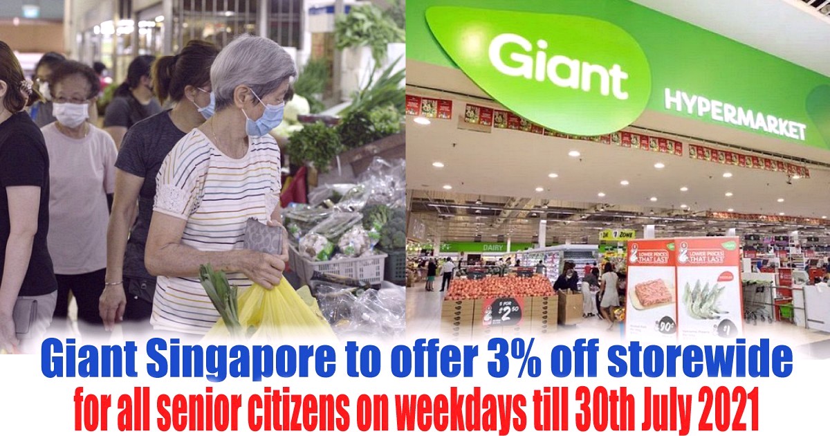Giant-Singapore-will-offer-all-senior-citizens-a-3-storewide-discount-on-weekdays-2021-June-July-Hypermarket-Supermarket-Groceries-Essentials-Promotion 14 Jun-30 July 2021: Giant Singapore will offer all senior citizens a 3% storewide discount on weekdays